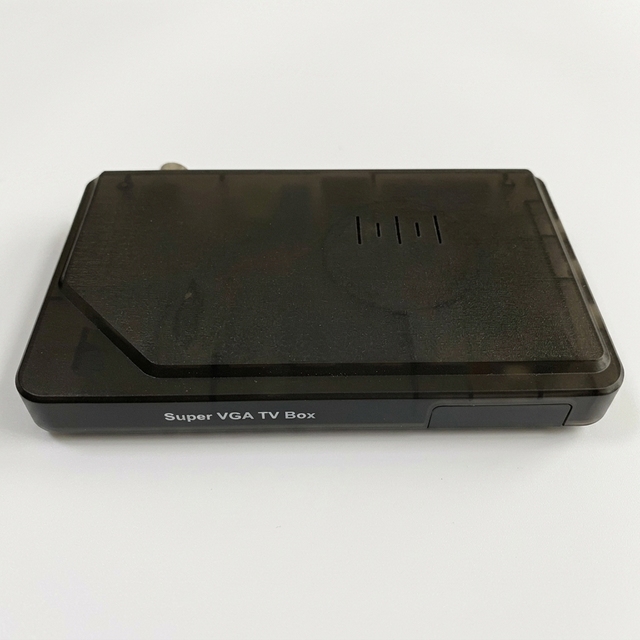 High-definition LCD TV Box TV3860E with CRT Monitor for Watching TV and RF-to-VGA Video Converter for AV Signals