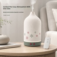Diffuseur d'arômes FANER pour la maison, modèle de bureau en céramique, brume fine, veilleuse de chevet, design flocon de neige, personnalisation ODM