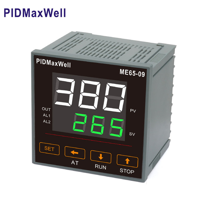 ME65-09 PID Fuzzy Temperature Controller with IP65 Waterproof & Dustproof LCD Display Metal Construction-OEM/ODM Customizable
