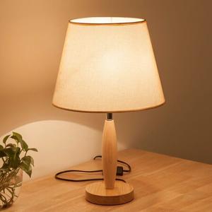 Lampe de chevet de chambre à coucher de style nordique japonais moderne minimaliste, design en bois massif créatif et chaleureux avec télécommande pour la maison et l'hôtel - Product Image 1