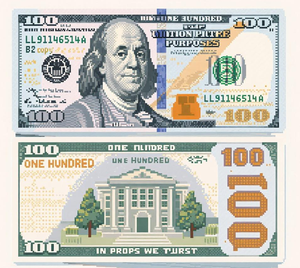 OP-100 Faux Billets de Banque <span class=keywords><strong>Dollars</strong></span> pour Fêtes Nouveautés Personnalisées USA Argent d'Ancêtres Réaliste Accessoire de Film USD Euro - Product Image 2