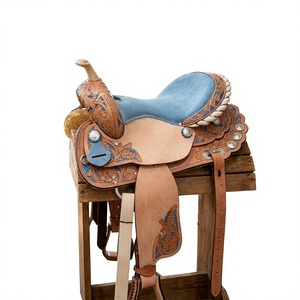 Selle d'équitation anglaise en cuir véritable BS International Handicraft, avec arceau en bois, qualité supérieure durable, pour chevaux mâles et femelles - Product Image 4