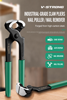 Pince coupante industrielle V-strong pour bricolage, pince tournevis, pince de charpentier, extracteur de clous, coupe-clous en acier au chrome vanadium