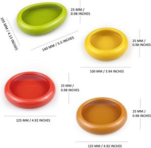 Paquete de 4 Recipientes Reutilizables para Almacenamiento de Frutas y Verduras, Protectores de Alimentos de Plástico, Contenedores Elásticos para Limones y Tomates - Product Image 3