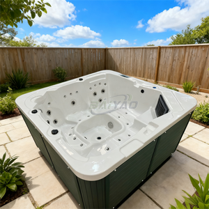 Bain à remous <span class=keywords><strong>extérieur</strong></span> avec technologie de chauffage rapide, spa 5 places pour climat froid, jardin et détente hivernale en plein air - Product Image 5