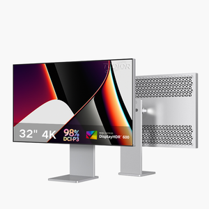 Алюминиевый 32-дюймовый 4K монитор 60 Гц, сверхширокий экран для настольного компьютера, ЖК-монитор с HDR и широким цветовым охватом sRGB для фотографии и дизайна - Product Image 1