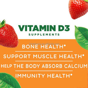 Çocuklar için vitamini büyük tatma çocuklar <span class=keywords><strong>Vitamin</strong></span> <span class=keywords><strong>D3</strong></span> sakızlı takviyesi güçlü sağlıklı kemikler ve bağışıklık desteği için vejetaryen çiğneme - Product Image 3