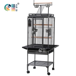 8118-large tel metal kare türleri ile kuş kafesi papağan pet kafes - Product Image 1