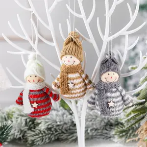 New arrival Knitted Christmas Gnomes Plush Christmas Gonks Xmas Gifts For Kids Christmas Hanging Ornaments Tree Decorations