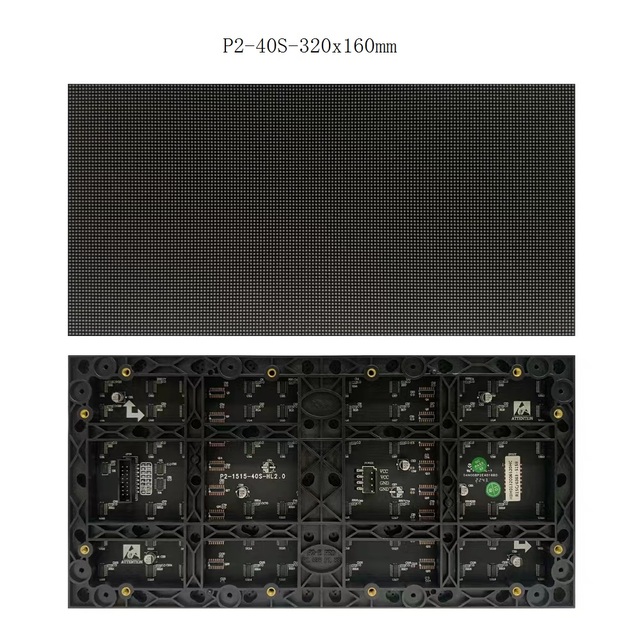 SMD P2 Indoor Full Color RGB LED Display Module 320x160mm LED Screen DC 5V 1 Year Warranty 1000cd Brightness Subway Use