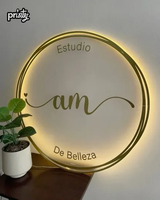 Enseigne lumineuse LED personnalisée pour magasin, panneau rétroéclairé en aluminium, logo néon, décoration pour salon de coiffure et barbier, livraison directe