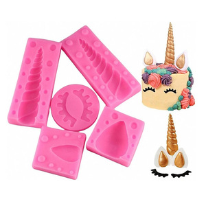 Unicorn Cake Fondant Molds Pink Silicone DIY Baking Tools For Themed Party Decoration - Product Image 2