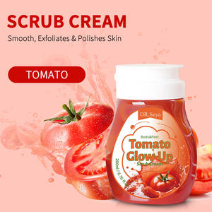 Crema de Ducha Corporal Herbal Natural Orgánica de Marca Privada Personalizada, Exfoliante, Limpieza Profunda, Suave, con Vitamina C y E de Tomate - Product Image 1