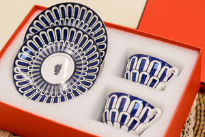 Luxury European Ceramic Coffee <b>Cup</b> Saucer <b>Set</b> Porcelain Office Afternoon Tea Mug with Bone China for Milk Includes Gift Package - Product Image 2