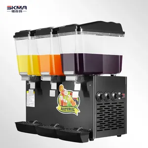 High Quality Automatic 3 Tanks Drink Dispenser 48L Large Capacity Cold Juice Milk Dispenser Mixed Beverage Machine Equipment