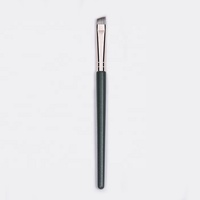 Kuas Eyeliner Alis Bulu Sintetis Berkualitas Tinggi dengan Gagang Kayu untuk Wajah, Kuas Makeup Profesional Label Pribadi Khusus