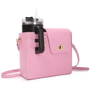Bolsa de Transporte para Botellas de Agua, de Piel Sintética, Elegante, para Mujer, con Correa, para Llevar Cruzada al Cuerpo, Pedido Mixto al por Mayor RTS - Product Image 2