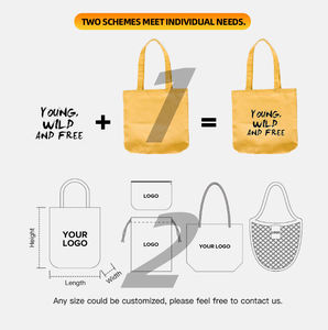 Sac Cabas en Toile Écologique pour Femme, Grande Capacité, à Chaîne, Porté Épaule, pour Maman et Shopping, Logo Personnalisable, Réutilisable, en Coton - Product Image 5