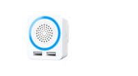 Kit de sonnette de porte sans fil Sonnette de porte sans fil cinétique pour malentendants avec 2 ports USB Sonnette de porte sans fil intelligente