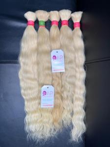 Extensions de cheveux humains blonds de haute qualité 613, cheveux indiens vierges Remy alignés sur les cuticules, 40 pouces, ondulations, closure, tissage de cheveux - Product Image 2