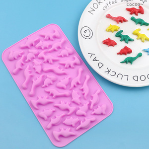 SHUXIN YZ-08 Even Small Dinosaur Silicone Disposable Chocolate & Candy Mold DIY Handmade Cookie/<b>Jelly</b> Decoration - Product Image 6