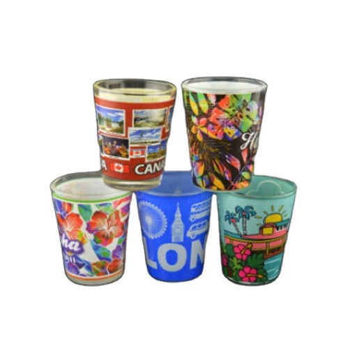 2oz Dessert Printing Customized Drinking Tumbler Set Good Price Economic Mini Cups Different Size Liquor Vodka Shot Glass