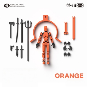 <span class=keywords><strong>Action</strong></span> <span class=keywords><strong>Figure</strong></span> Lucky 13 in Kit Non Assemblato, Giocattolo DIY Multi-Articolato e Movibile con Accessori, Decorazione <span class=keywords><strong>da</strong></span> Scrivania - Product Image 6