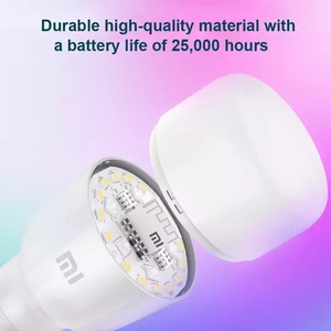 Led bóng đèn có thể điều chỉnh độ sáng 950lm <span class=keywords><strong>Mi</strong></span> LED thông minh bóng đèn cần thiết màu trắng E27 Led Đèn Pha RGB Bóng Đèn - Product Image 3