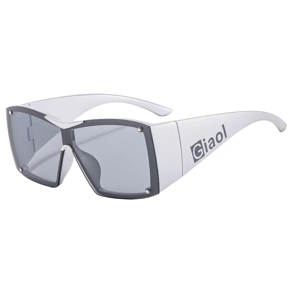 2024 мужские и женские солнцезащитные очки с встроенными линзами UV400, новинка, большие очки в стиле хип-хоп, в стиле хип-хоп
