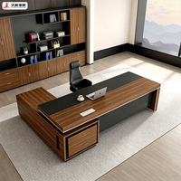 Meubles de bureau JIUSHUN, mobilier de bureau moderne en gros, table de bureau en forme de L personnalisée pour la salle du PDG