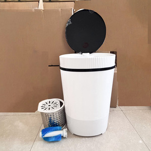 Lavadora semiautomática pequeña de un solo cilindro con cubeta redonda grande para el hogar, lavadora de zapatos - Product Image 5
