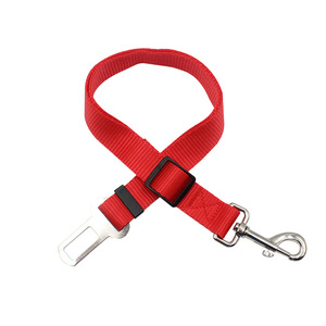 Ceinture de sécurité pour chien pour voiture, harnais de sécurité textile réglable 80 cm x 2,5 cm, utilisation en voyage en voiture - Product Image 1