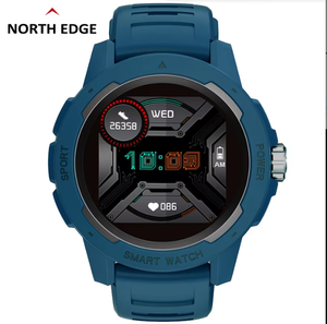 NORTH EDGE Mars 2 dos homens relógio inteligente freqüência cardíaca pressão arterial oxigênio no sangue Monitor Full Touch Screen Outdoor Sports Watch - Product Image 6