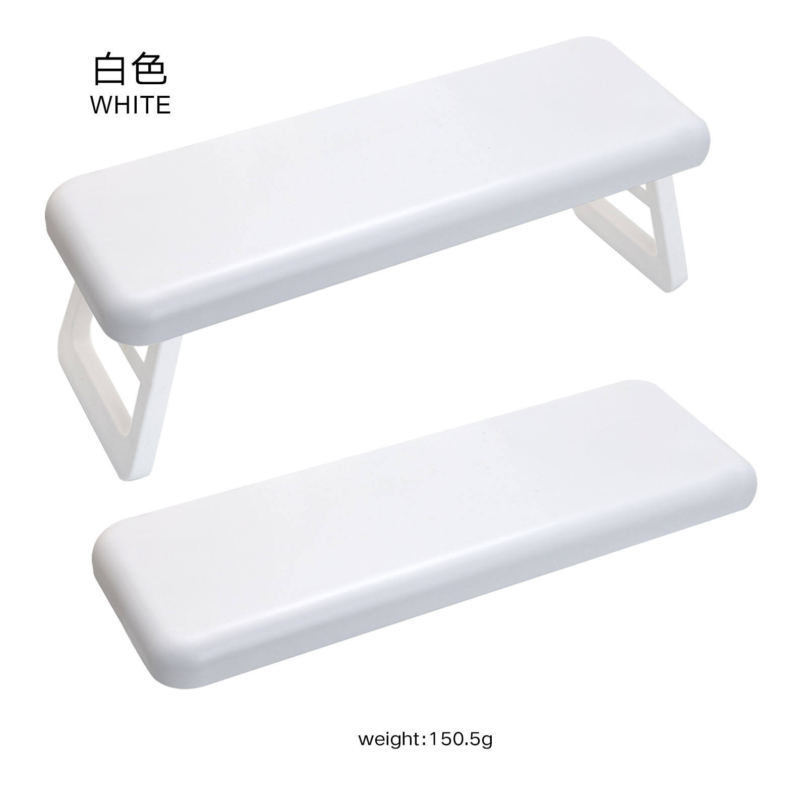 Grey Rectangular plastic hand pillow