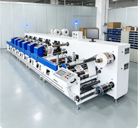 Machine d'impression flexographique à plat automatique 6 couleurs de qualité industrielle pour la fabrication d'étiquettes