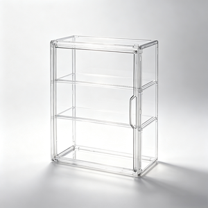 Elegante Organizzatore in Acrilico Trasparente con Bordi Lucidi e Design Moderno per l'Esposizione di Prodotti di Bellezza di Lusso - Product Image 2