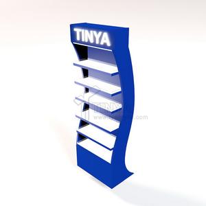 Rak Display Rokok LED Akrilik TINYA Melengkung Bertingkat untuk Toko Ritel dengan Logo Merek untuk Promosi Toko - Product Image 2