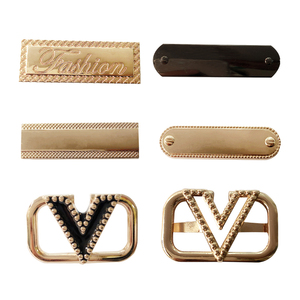 De metal logotipo personalizado placas bolsa hardware equipaje Logotipo de metal bolso grabado etiqueta de metal BAL - Product Image 4