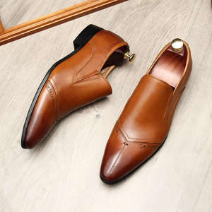 Zapatos Formales de Negocios Casuales de Cuero Genuino para Hombre, Estilo Nuevo y Moderno - Completos con Zapatos de Cuero para Combinar - Product Image 2