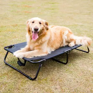 Bed For Small Dogs CANBO Custom Pet Foldable Portable Dog Bed Elevated Raised Dog Bed For Outdoor Waterproof Dog Bed Breathable Waterproof