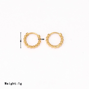 Pendientes de Aro Pequeños y Delicados de Acero Inoxidable Chapado en Oro Estilo Vintage Francés, Resistentes al Deslustre e Impermeables, Ideales para Regalo - Product Image 6
