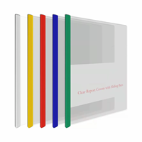 Fournitures de bureau personnalisées : Porte-documents A4 en plastique transparent avec pince de maintien, pour CV, documents professionnels et rapports