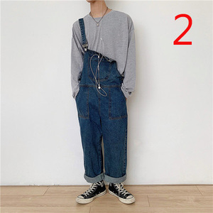 <span class=keywords><strong>T</strong></span>-<span class=keywords><strong>shirt</strong></span> a maniche lunghe a sezione 13924 sottile in cotone Top girocollo da <span class=keywords><strong>uomo</strong></span> abbigliamento autunnale ampio - Product Image 2