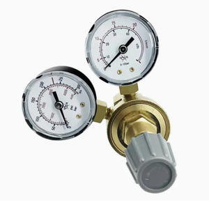 วาล์วลดแรงดันคาร์บอนไดออกไซด์แบบมินิอาร์กอน/CO2 ที่ทำจากทองแดงทั้งหมดสำหรับเครื่องเชื่อมอาร์กอน - Product Image 3