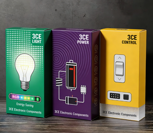 Boîte d'emballage transparente pour produits 3CE, petite boîte personnalisée pour pièces électriques, emballage d'affichage avec design clair pour l'électronique - Product Image 2