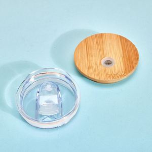 Gobelet Sublimation Vierge en Verre Dépoli 25oz avec Couvercle en Bambou et Paille, Motif Ours, Personnalisable pour l'Été - Product Image 5