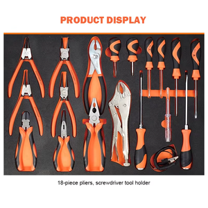 مجموعة أدوات يدوية احترافية جديدة مكونة من 258 قطعة، عربة أدوات فولاذية معزولة VDE بـ 7 أدراج وأرجل قابلة للتعديل، مقاس 54×68 سم - Product Image 4