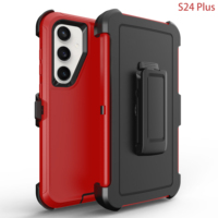 Étui de téléphone robuste et résistant pour Samsung S24 S26, protection antichoc 3 en 1 avec support à clip
