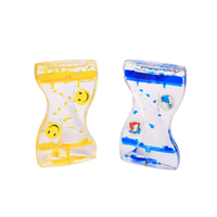 Minuteur liquide en forme de S, mouvement liquide, pour jouets sensoriels, minuteur à huile en plastique