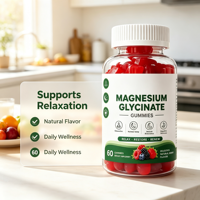 Gummies au magnésium glycinate saveur orange, citron et cerise pour adolescents